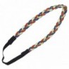 CB Accessories Independence Braided Elastic Fashion Headband Hair Accessory- Red- /White/Blue - CG11E0WRAPX