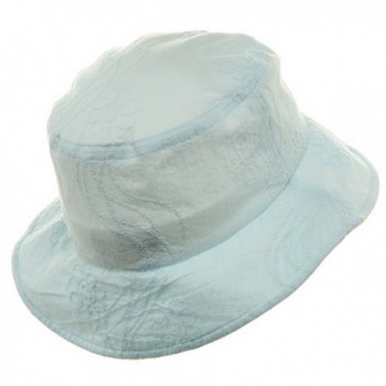 Ladies Embroidered Cotton Fashion Bucket in Women's Bucket Hats