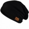 Men Women Stripe Slouchy Beanie Long Hip-hop Skullcap Black B011sw - C611M408RW9