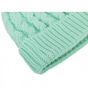 Women Beanie Cable Foldable Winter in Women's Skullies & Beanies