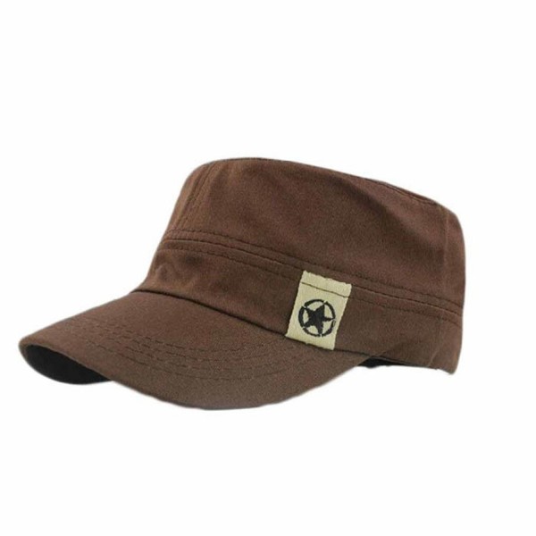 Baomabao Flat Roof Military Hat Cadet Patrol Bush Hat Baseball Field Cap - Cf - C112FZGQZV3