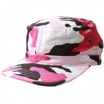 MG Women's Cotton Twill Enzyme Washed Cadet Cap (Pink Camo) One Size - CB11LXG7DNJ