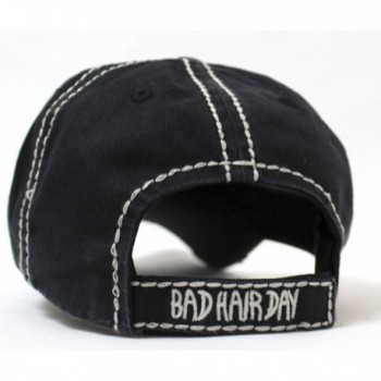 BLACK Grey Stitch Embroidery Vintage in Women's Baseball Caps