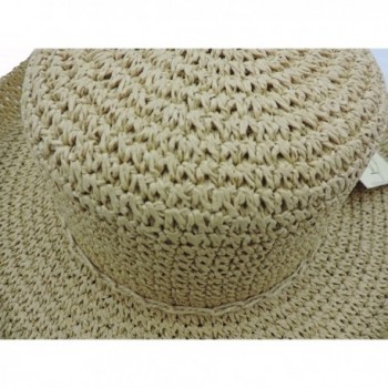 Womens Beige Crocheted Kettle Hat in Women's Sun Hats