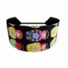 Multicolor Russian Nesting Dolls Over Black Matryoska Soft Fabric Headband - C4114B1PS5X