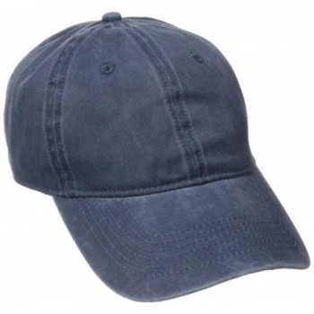 D&Y Women's Washed Solid Baseball Cap - Navy - CK12FHGF1JD