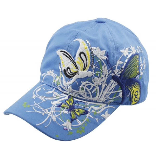 MEYKISS Women's Visor Floral Print Cap Women's Baseball Cap - Blue 2 - C1121V7D0HR