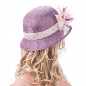 Purple Womens Sinamay Floral Church in Women's Sun Hats