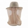 Lanzom Women's Outdoor Sports Caps UPF 50+ Sun Hat with Mesh Face Mask - Beige - C312IDZUEBP