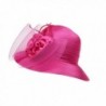 Dantiya Womens Organza Kentucky Style Rose in Women's Sun Hats