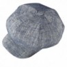 ZLS Women's Gatsby Newsboy Hat Cotton Linen Blend Painter Caps - Blue - CM12O3WYJY3