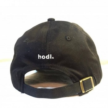 Black Bitcoin Adjustable Embroidered Hat in Women's Baseball Caps