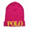 RALPH LAUREN Polo Women's Polo Embroidered Beanie Hat - Mink Pink - C712O43YL96