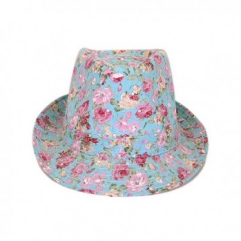 Cotton Floral Sequin Sparkle Fedora