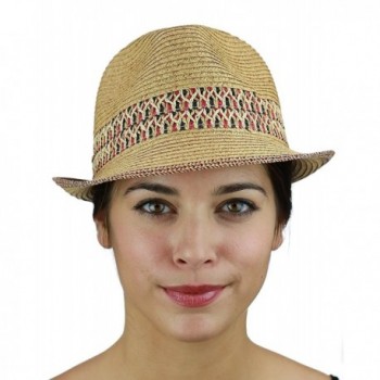 NYFASHION101 multicolored Weaved stingy Trilby in Women's Fedoras