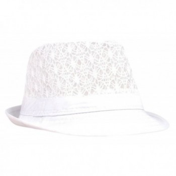 Qunson Womens Eyelet Summer Trilby