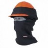 RefrigiWear Double Layer Long Neck Industrial Hard Hat Balaclava Face Mask - Black - C211O3Z4RRR