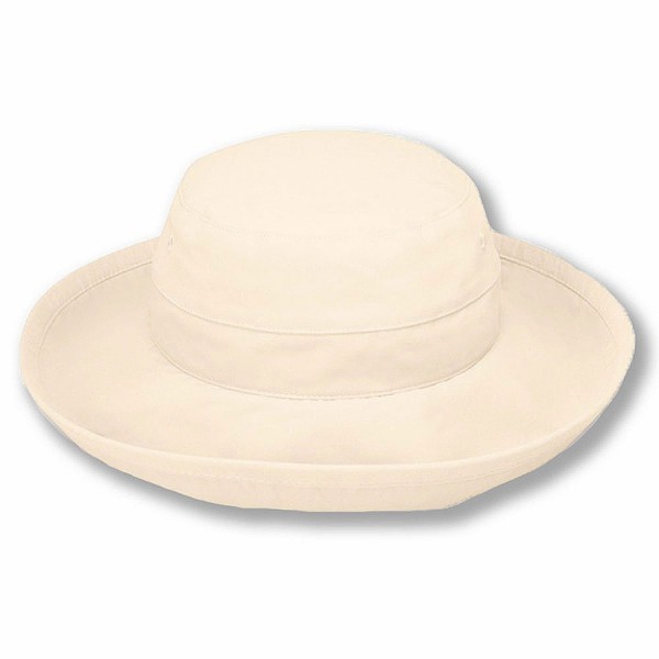 Sungrubbies Hats - Casual Traveler (XL- Natural) Wide Brim Packable Lightweight Travel Hat UPF 50 Sun Protective - C8114I9NEPJ