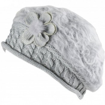 True Gear North Fuzzy Women's Winter Herdrum Hat with Flower Accent - CP187D55YGD