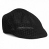 LOCOMO Men Women Simple Plain Color Breathable Mesh Summer Flat Cap FFH162GRY - Black FFH260 - CH11WT7KW39