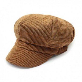 ZLS Women's Retro Peaked IVY newsboy Paperboy Gatsby Cabbie Painter Cap Hats - 5-tan - CY1863URED0