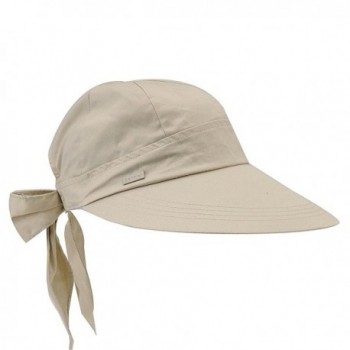 Women's Wide Brim Sun Hat - Provides UV Protection UPF50 - Sand - CU118E2Y1T9