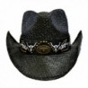 Black Cowboy Longhorn Western Hatband