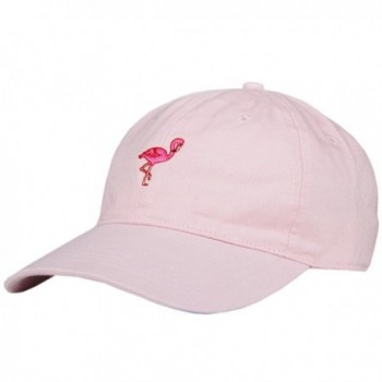 City Hunter C104 Flamingo Small Embroidery Cotton Baseball Cap 13 Colors - Pink - CX12HJSDZG3