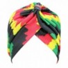 I VVEEL Women's Ruffle Chemo Hat Beanie Turban Headwear For Cancer Patients - Multicoloured 03 - C812N8RNPLB
