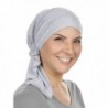 Turban Plus Pre Tied Rhinestone Bandana - 21 -Heather Gray W/Clear Crystal Swirl - C41829ZRQM3