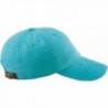 Woman's Monogrammed/Personalized Baseball Cap Caribbean Blue - C912N732MZN