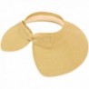 TAUT Womens Straw Visor Beige in Women's Sun Hats