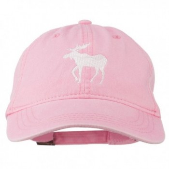 American Moose Embroidered Washed Cap