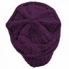 Purple Thick Slouchy Oversized Beanie