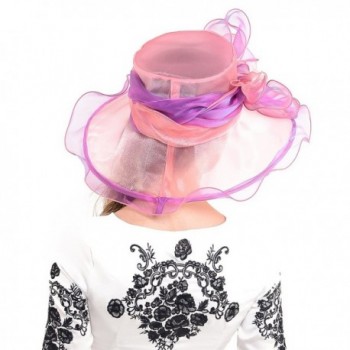 Kentucky Church Wedding Organza Bowknot in Women's Sun Hats