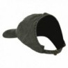 Ladies Washed Cotton Ponytail Cap