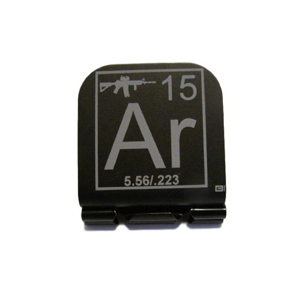 AR-15 Periodic Table Of Elements Tile Laser Etched Hat Clip Brim-it - CG128J45VE5