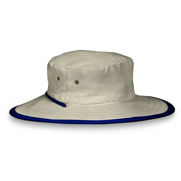 wallaroo Boys Jr. Explorer Sun Hat - UPF 50+ - Packable - Camel/Navy - CQ112UPAXYR