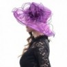 Leaves Organza Church Kentucky Violet in Women's Sun Hats