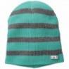 NEFF Women's Daily Sparkle Stripe Beanie Hat - Teal/Grey - CE11W02E9ZP