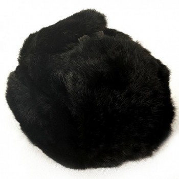 Men's Women's Natural Rabbit Full Fur Russian Soviet Ushanka Winter ...