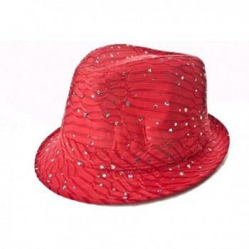 Sparkle Glitter Fedora / Red / Red Hat Lady Society - C8112RT4W0D