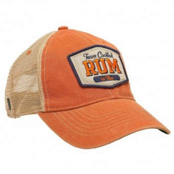 TEAM COCKTAIL Rum Is Fun Mesh Trucker Hat - Orange HAT (Navy w/ Orange) - CO11MW1BQPF