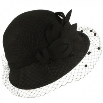 Winter Elegant Fishnet Floral Hat