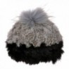 ZLYC Luxurious Rabbit Knitted Cossack in Women's Skullies & Beanies