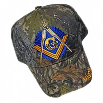 Masonic Baseball Cap Master Mason Hat Mens One Size Camouflage - CD11WZ28C3F