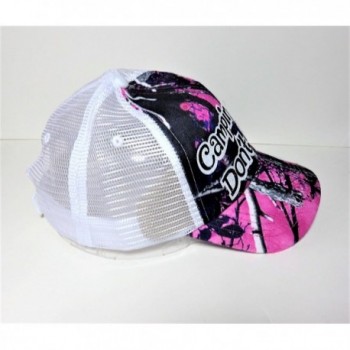 Black Glitter Camping Purple Trucker