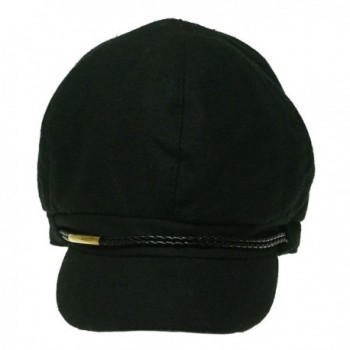 Nine West Women's Wool Blend Newsboy Cap One Size Black - C5126FV12Z1