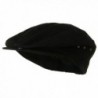 Mens Black Washed Canvas Ivy Ascot Cabbie Cap - CA11QRV3L3L