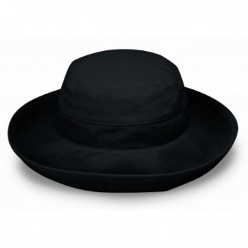 Wallaroo Women's Casual Traveler Sun Hat - UPF 50+ - Crushable! - Black - C611BM2S2IT